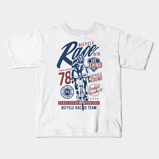 Cyclist Racing Bike Bicycle Racer | Pedal Pusher Kids T-Shirt